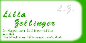 lilla zellinger business card